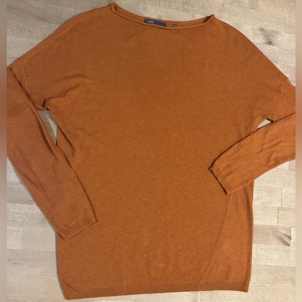 Vince women’s Rust roll neck wool/alpaca blend Sweater